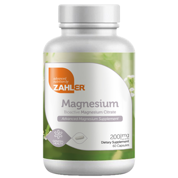 Zahler Magnesium Bioactive Magnesium Citrate 200 mg (60 caps)