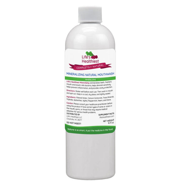 Life's Healthiest Completely Natural Mineralizing Mouth Wash & Tooth Powder.  Oral Microbiome Test Kit