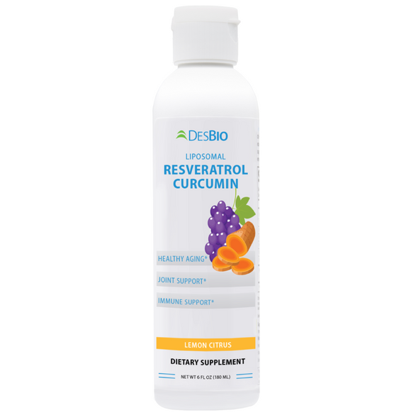 DesBio Liposomal Resveratrol Curcumin 6.0 fl oz