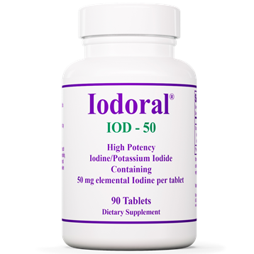 Optimox IODORAL Iodine Tablets 50mg/90 Tablets