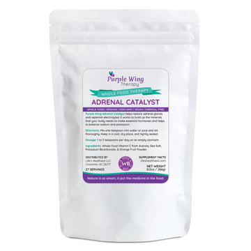 Purple Wing Therapy ADRENAL CATALYST+ VITAMIN C Whole Food Powder 8.0 oz (Restore Adrenals and Replenish Electrolytes)