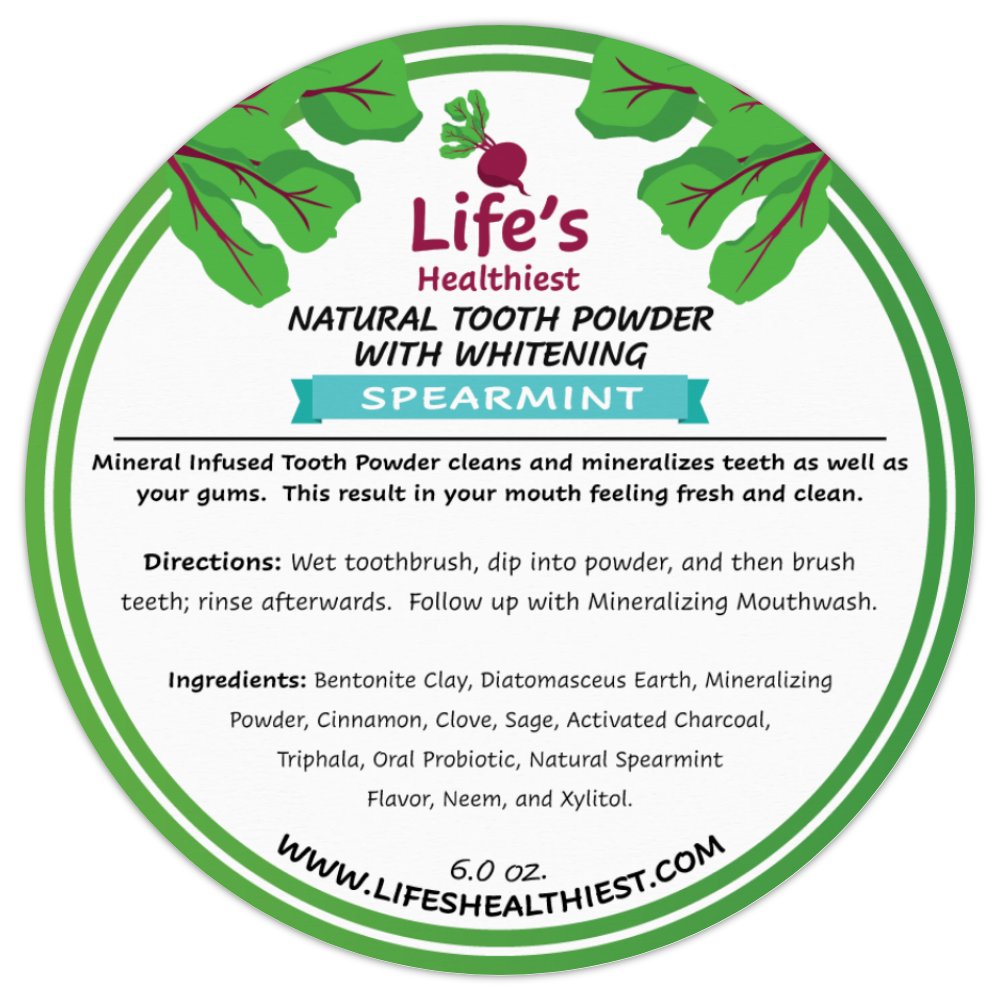 Life's Healthiest Oral Health:  Completely Natural Mineralizing Mouth Washes & Tooth Powders