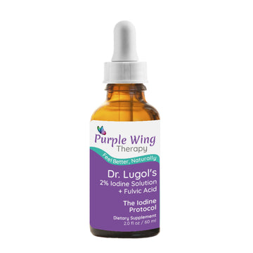 Purple Wing Therapy Dr. Lugol's 2% Iodine Solution + Fulvic Acid 2.0 fl oz 60ml