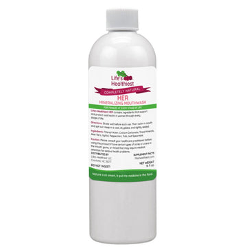 Life's Healthiest Completely Natural 'HER' Tooth Powder & Mouth Wash