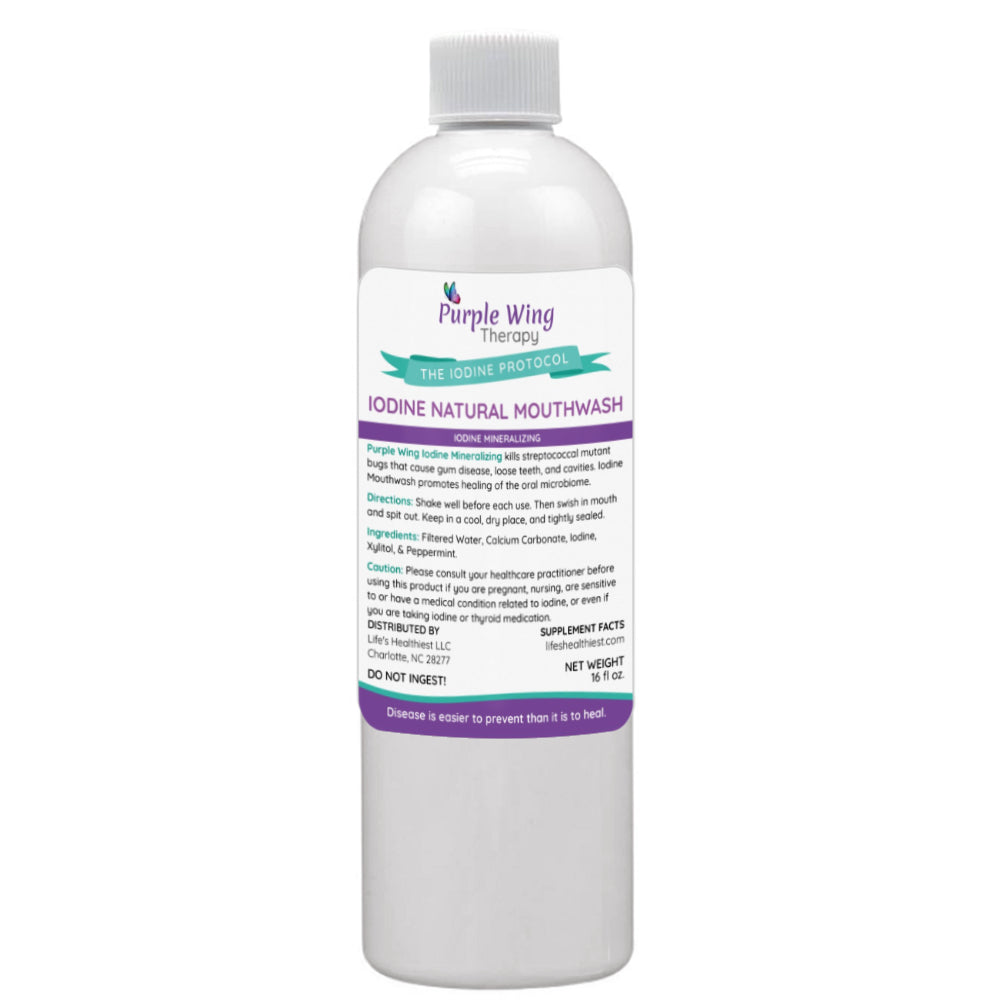 Purple Wing Therapy Iodine Mouth Wash (16 fl oz)