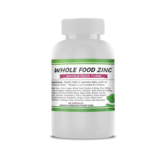Zinc (Whole Food, Thyroid Capsules, Drops, Testing)
