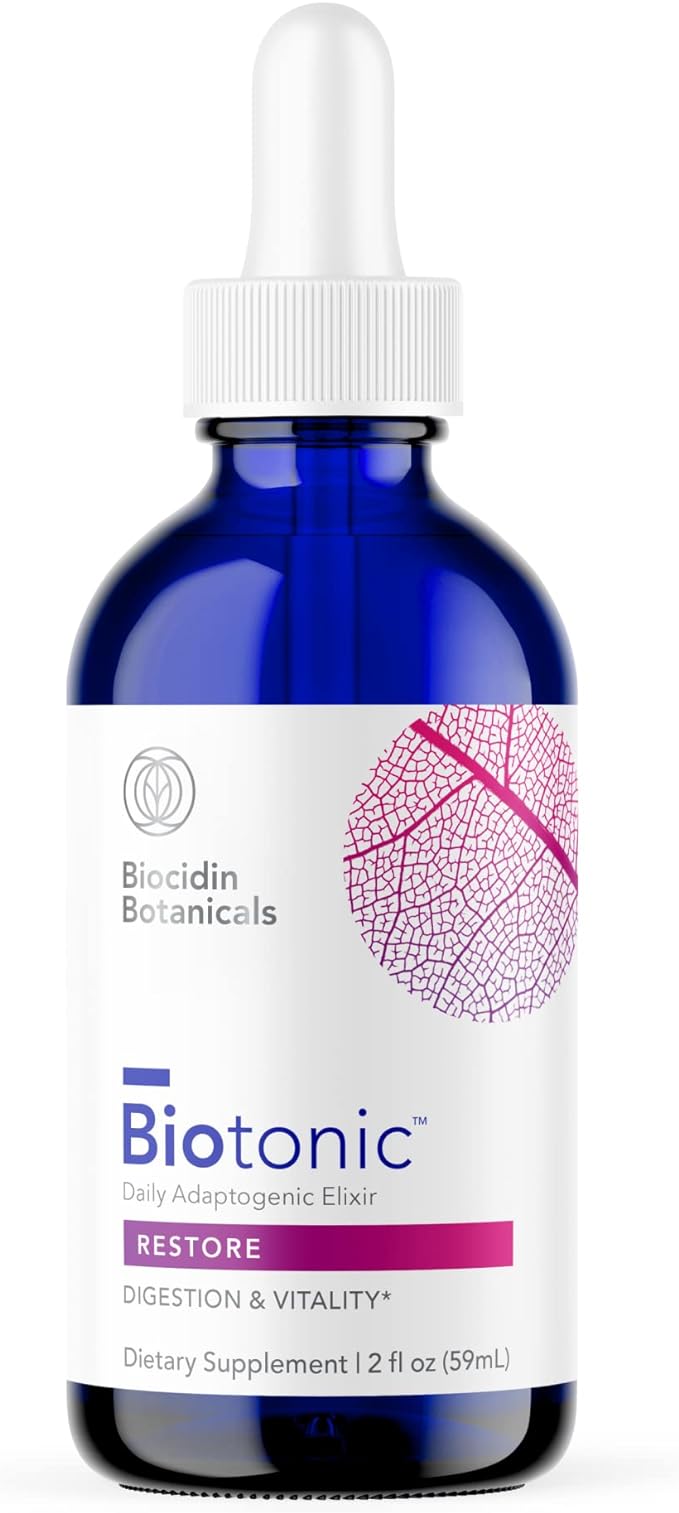 Biocidin Biotonic Restore Adaptogenic Tonic Liquid Tincture Drops 2 fl oz