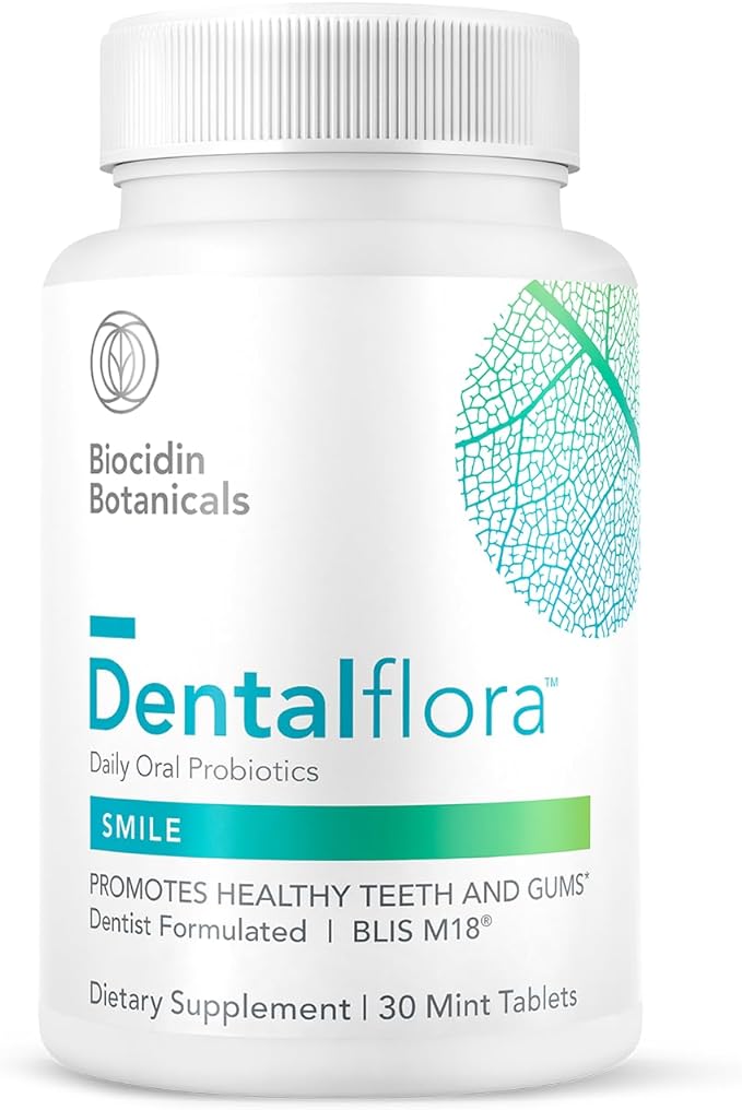 Biocidin Dentalflora Smile Daily Oral Probiotic 30 Mint Tablets