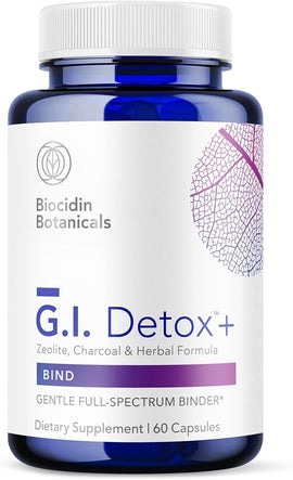 Biocidin GI Detox+ Bind Zeolite, Charcoal & Herbal Formula 60 capsules