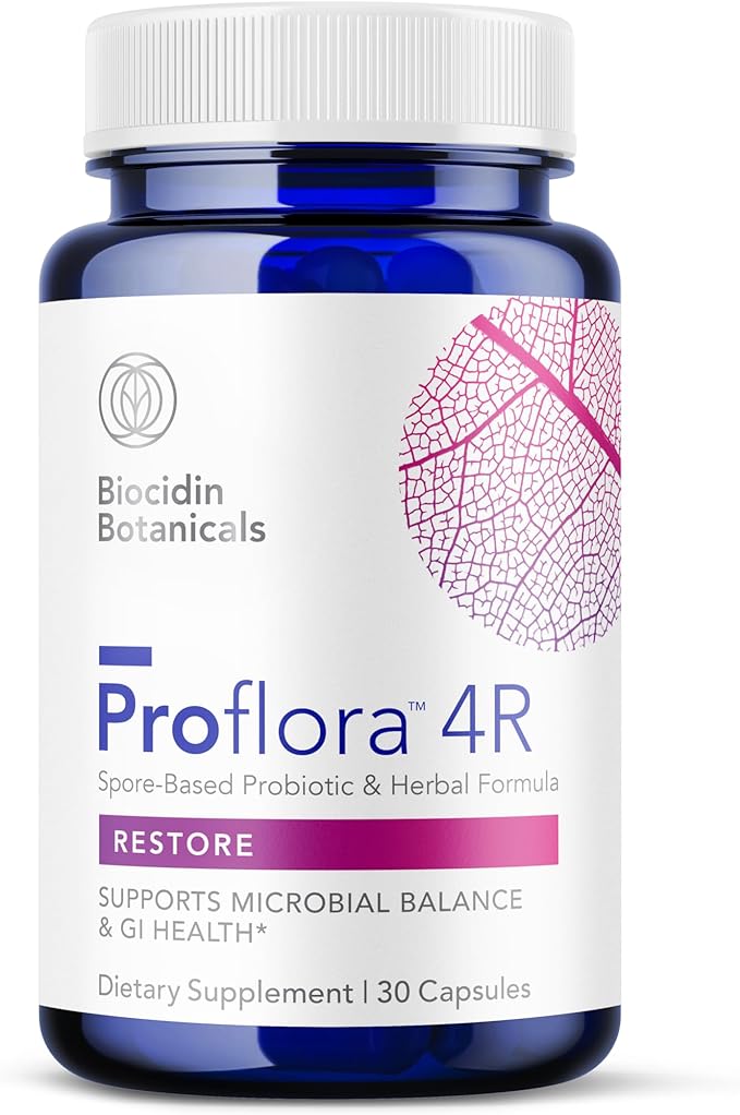 Biocidin ProFlora 4R Restore Spore-Based Probiotic & Herbal Formula 30 capsules
