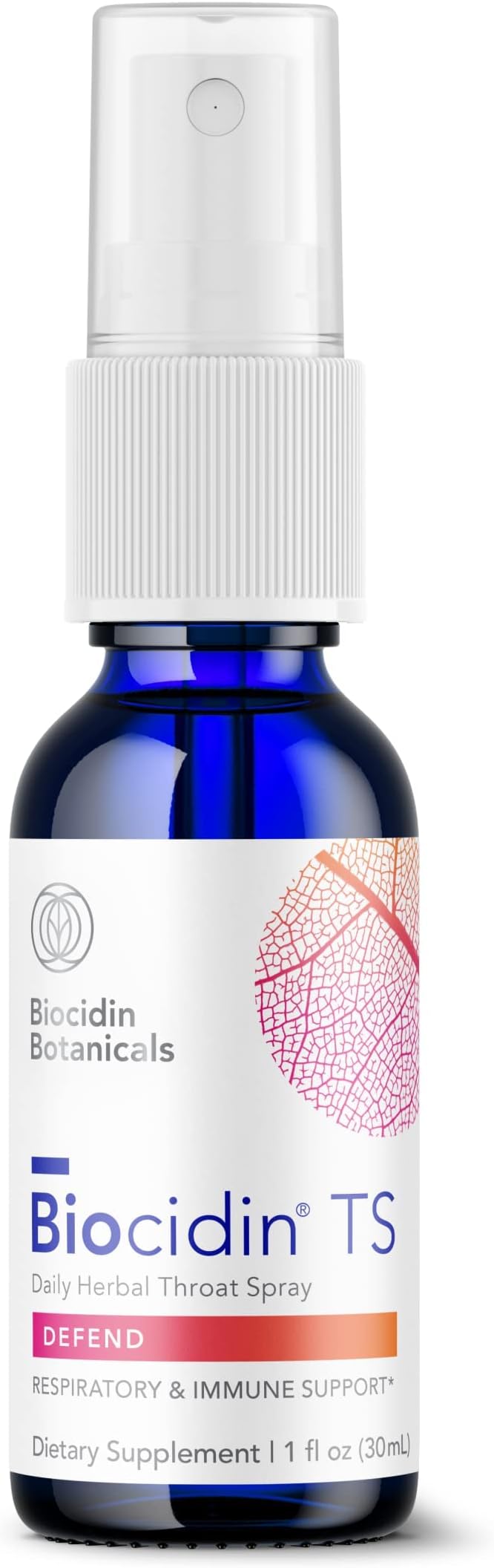 Biocidin TS Defend Herbal Throat Spray Daily Immune Support 1 fl oz