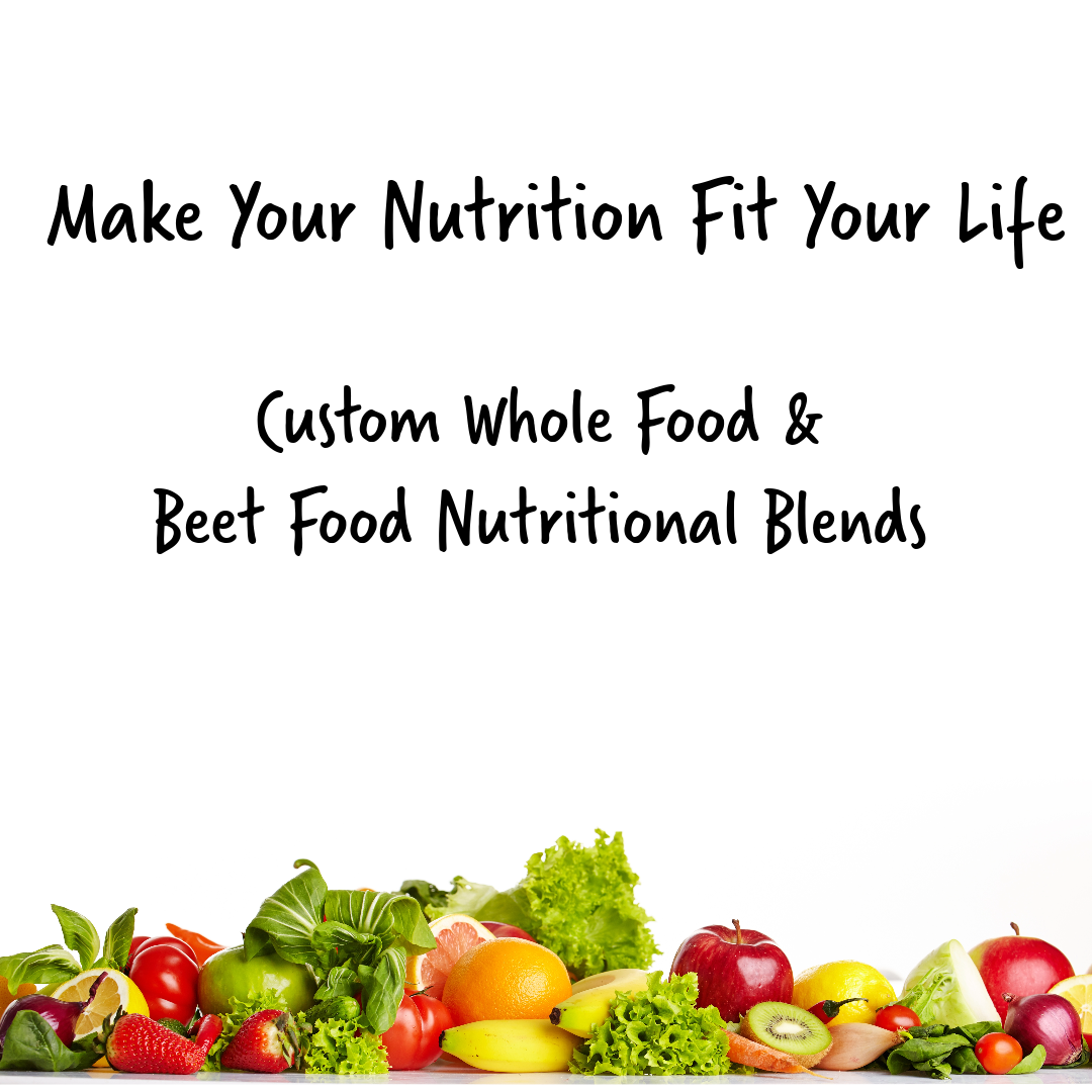 DIY Custom Blended Whole Food Nutritional Therapy & Beet Food Nutritional Therapy Blends