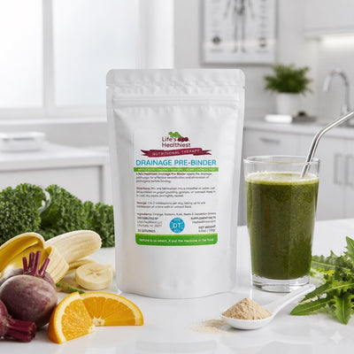 Life's Healthiest DRAINAGE Pre-Binder Whole Food Nutritional Therapy 6.0 oz (Opens Drainage Pathways)