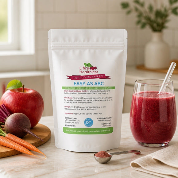 Life's Healthiest EASY AS ABC Whole Food Nutritional Therapy 6.0 oz (Daily Detox and Full-Body Refresh)