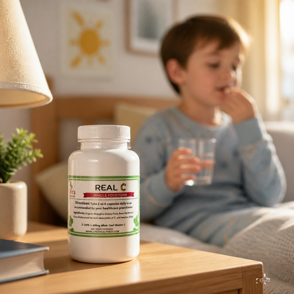 LIfe's Healthiest REAL VITAMIN C Whole Food Nutritional Therapy - (Powder and Capsules)