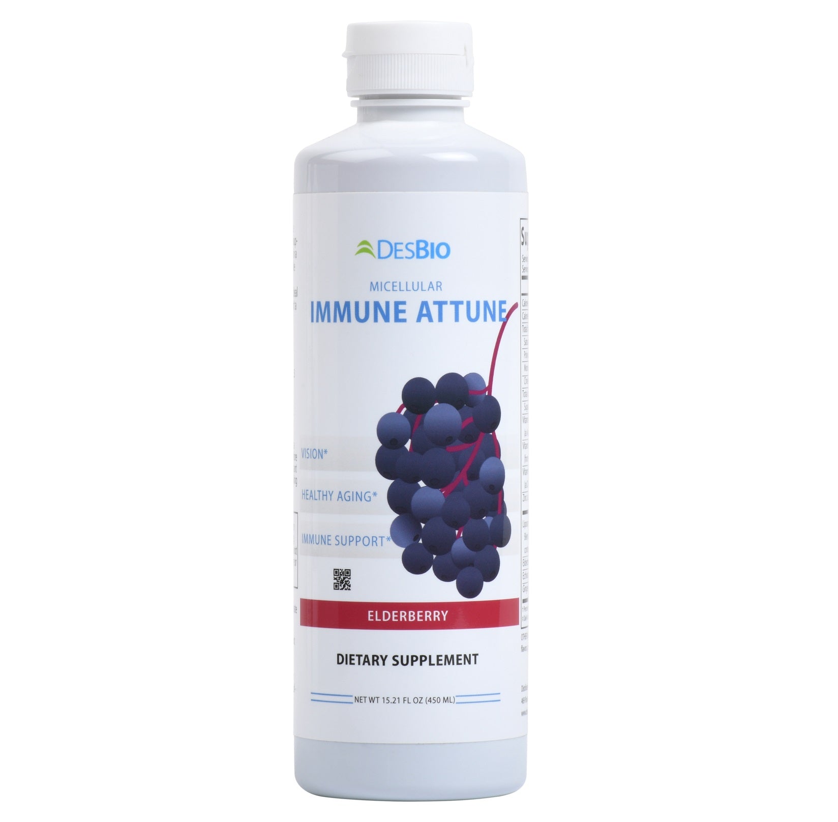 DesBio Immune Attune Micellular Dietary Supplement Elderberry 15.21 fl oz