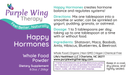 Purple Wing Therapy HAPPY HORMONES Whole Food Powder 8.0 oz (Hormone Balance and System Regulation)