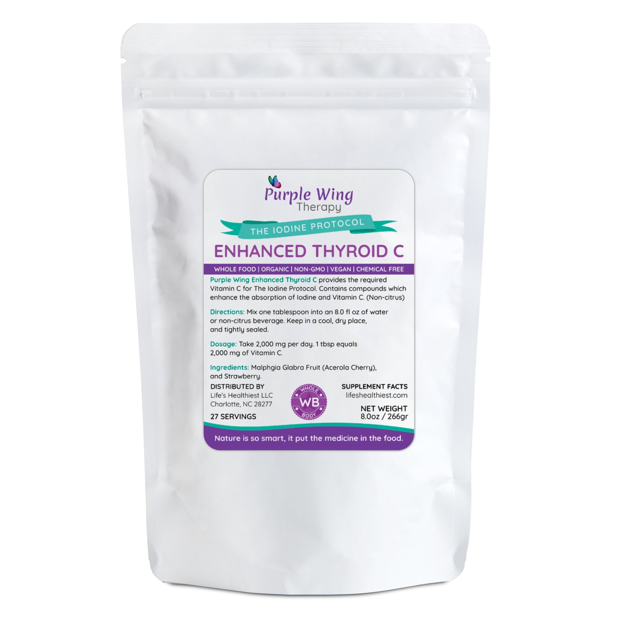 Purple Wing Therapy ENHANCED THYROID C 8.0 oz (The Iodine Protocol Co-Factor)