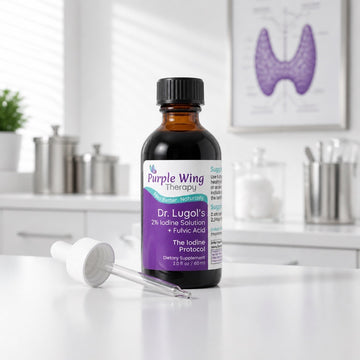Purple Wing Therapy Dr. Lugol's 2% Iodine Solution + Fulvic Acid 2.0 fl oz 60ml (The Iodine Protocol)