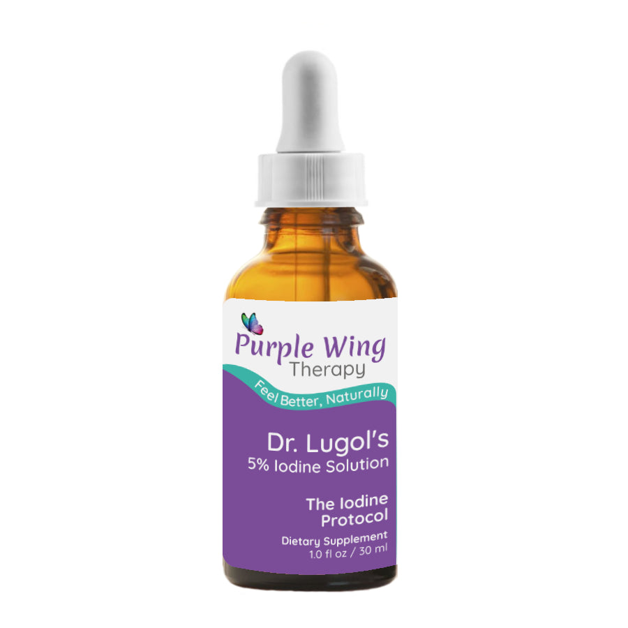 Purple Wing Therapy Dr. Lugol's 5% Iodine Solution 1.0 fl oz 30ml (The Iodine Protocol)