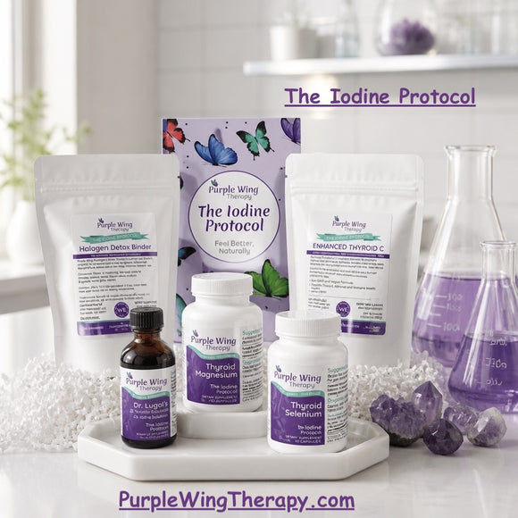 Purple Wing Therapy IODINE PROTOCOL STARTER KITS (Step One & Step Two)
