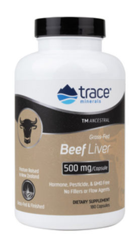 Trace Minerals Beef Liver 500 mg 180 capsules