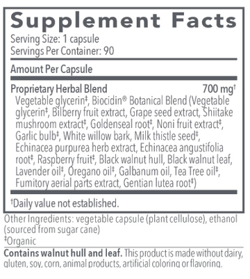 Biocidin Remove 90 Capsules - 0