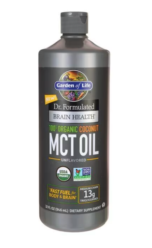 Garden of Life UltraPure MCT (C8) Oil - Weight Loss, Energy, Brain Clarity, Thyroid Health, Heart Health, Energy