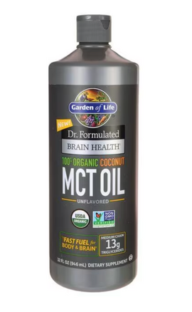 Garden of Life UltraPure MCT (C8) Oil - Weight Loss, Energy, Brain Clarity, Thyroid Health, Heart Health, Energy