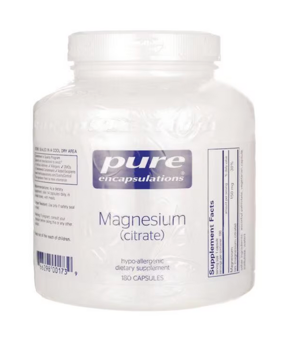 Pure Encapsulations Magnesium Citrate 180 capsules