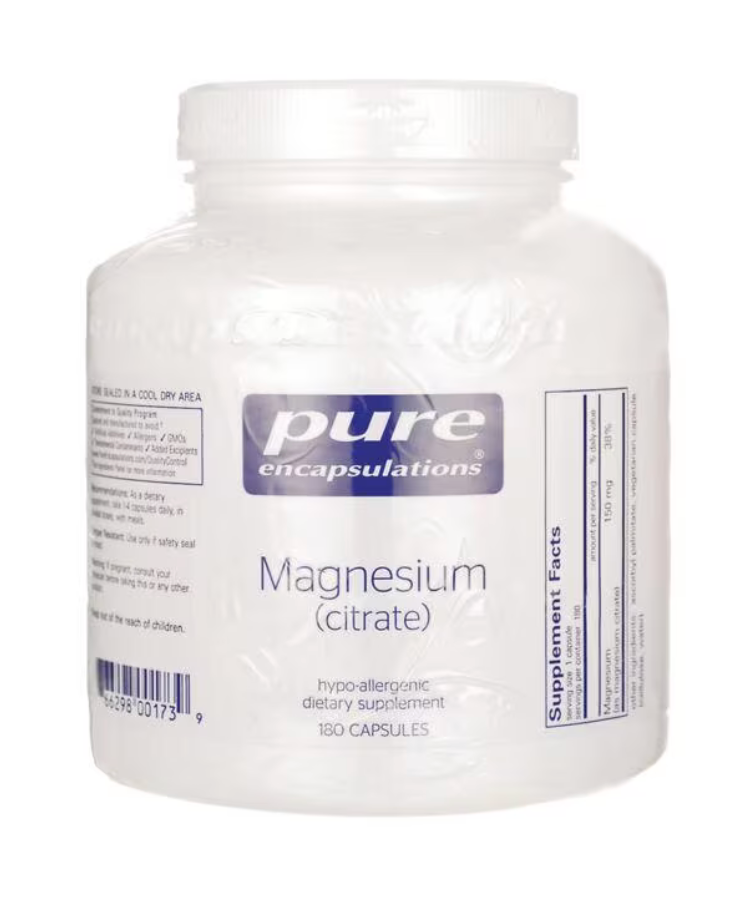 Pure Encapsulations Magnesium Citrate 180 capsules