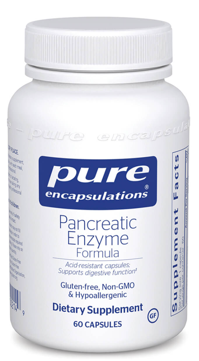 Pure Encapsulations Pancreatic Enzyme Formula 60 capsules