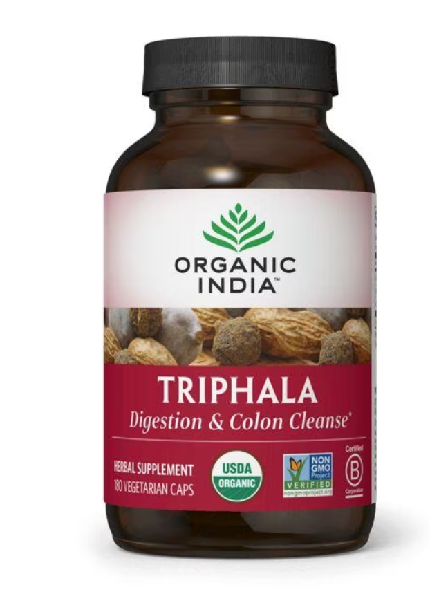 Organic India Triphala (weight, digestive, h.pylori, detoxification) 180 capsules