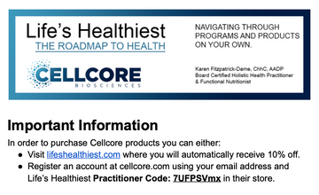 CellCore Detox Road Map Instruction Booklet (Includes Dosing and Scheduling)