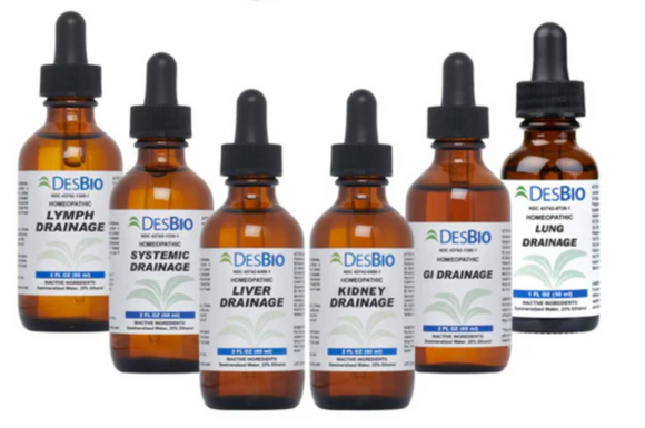 DesBio Drainage Kit (5-Drainage Formulas-Lung Drainage Is An Add On)
