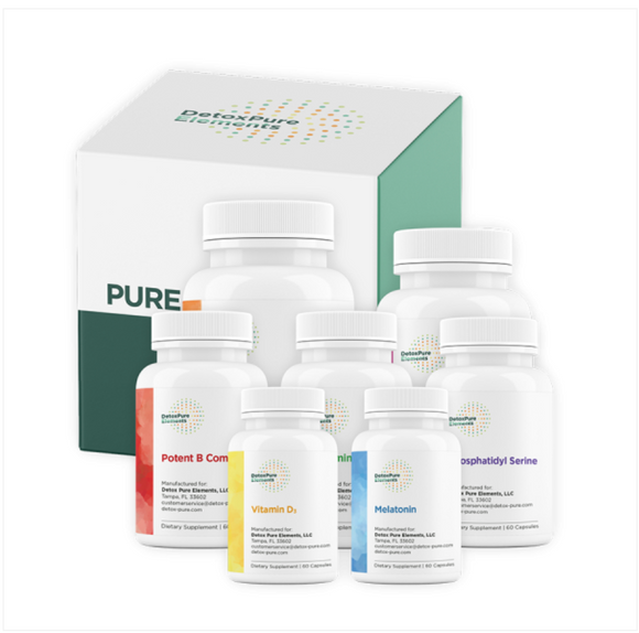 DetoxPure Elements Kit For Mycotoxin Illness (Dr. Andrew Campbell Recommended)