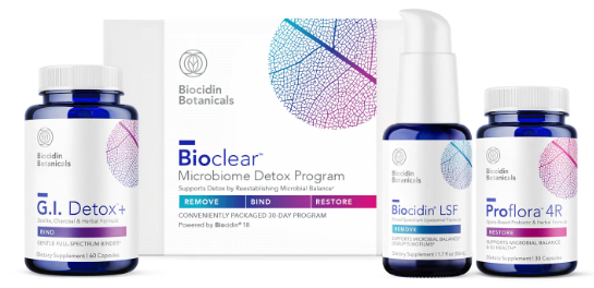 Biocidin Bioclear Microbiome Detox Program Trio With Biocidin Remove LSF 1.7 fl oz - 30 Days