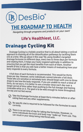 Desbio Step By Step Instructional Guide For Drainage Formulas/Kit and Comprehensive Detox Kits