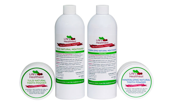 Switch Your Oral Care Products To Chemical Free Ones.No Fluoride, No Alcohol, No Chemicals.