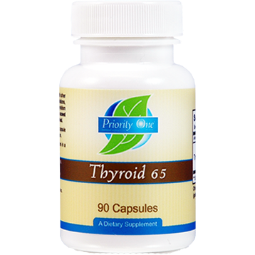 Priority One Thyroid 65mg 90 capsules
