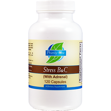 Priority One Stress B & C with Adrenal 120 capsules