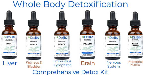 DesBio Comprehensive Homeopathic Detox Kit 6 Products