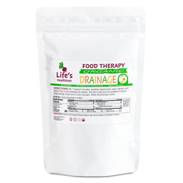 Life's Healthiest DRAINAGE Whole Food Therapy....Food Based Drainage