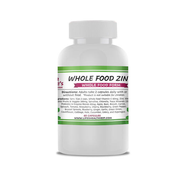 Zinc (Whole Food, Thyroid Capsules, Drops, Testing)