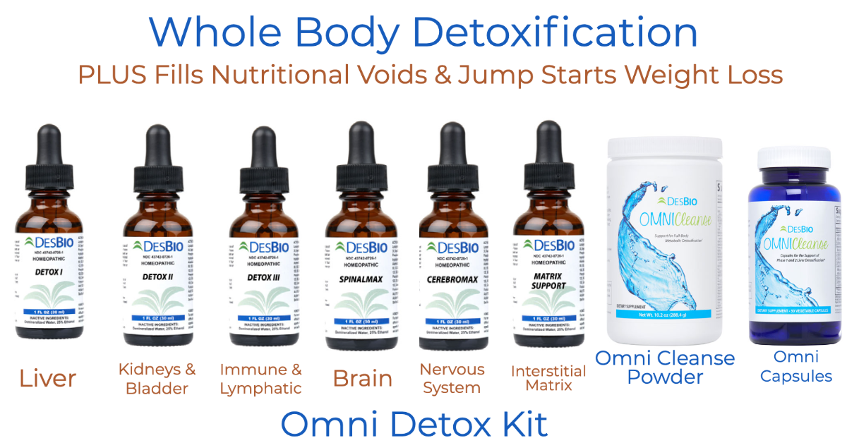 DesBio Omni Cleanse and Detoxification Kit 8 Products