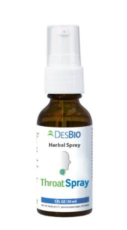 DesBio Throat Spray Herbal 1 fl oz
