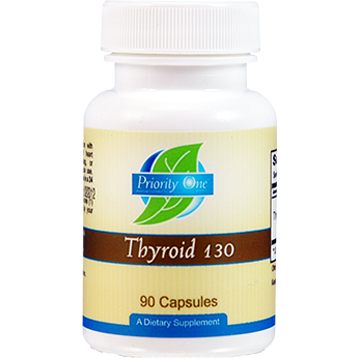 Priority One Thyroid 130mg 90 capsules